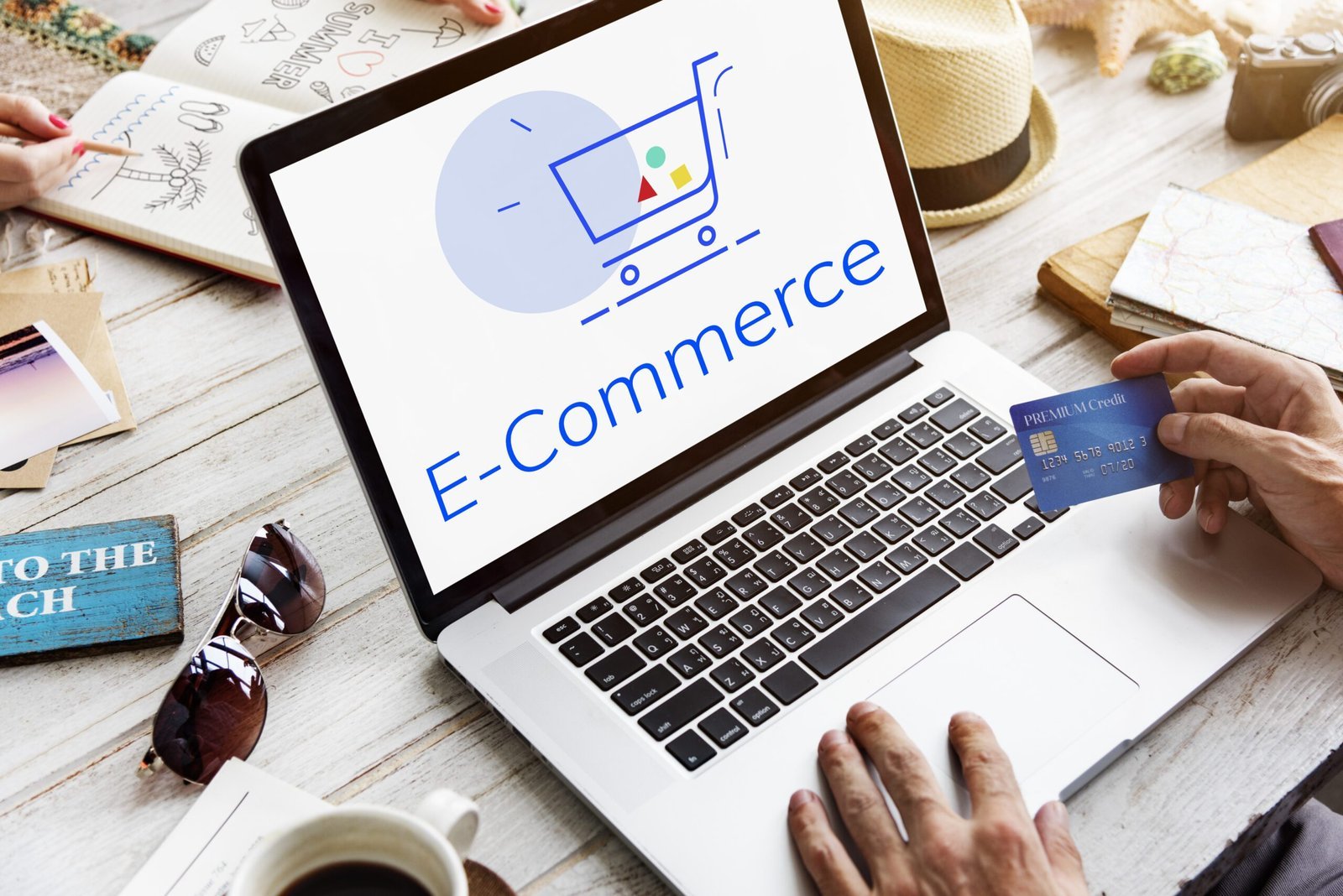 Showing Cart Trolley Shopping Online Sign Graphic Set Up an eCommerce Store